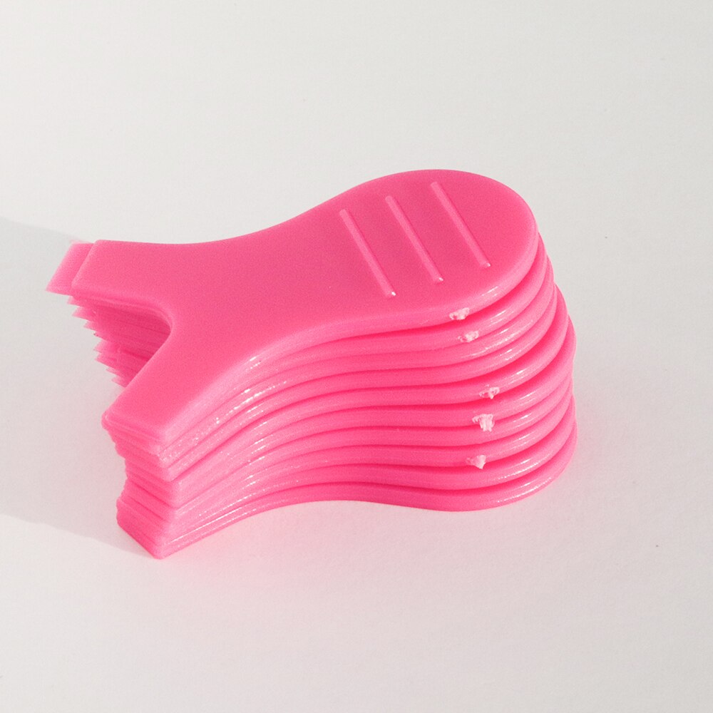 10 Stks/set 4.8Cm Transparant Y Vorm Siliconen Wimpers Lift Lifting Curler Eye Lash Extension Graft Brush Tool Accessoires: RoseRed Y Brush