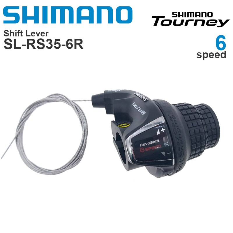 Shimano Tourney Revoshift SL-RS35 Fiets Versnellingspook 3 × 6S 3 × 7S 6V 7V 18 21 Speed Shifters Pairs Omvatten Kabel: 6v(right)