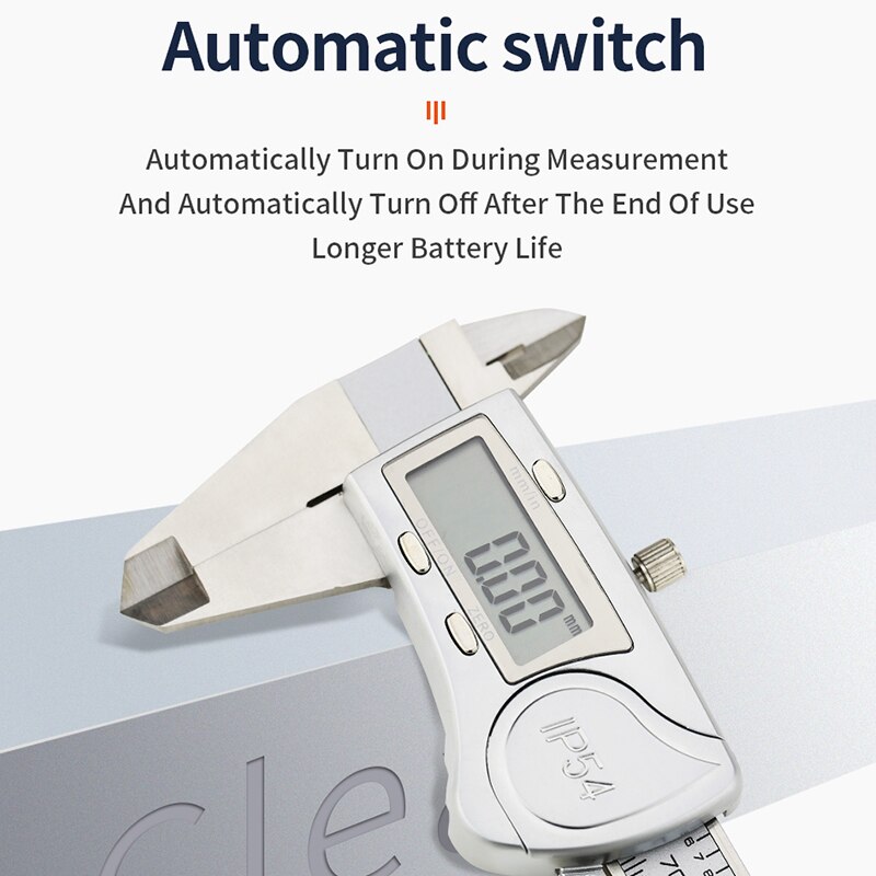 Digitale Schuifmaat Meten 150Mm 6Inch Lcd Elektronische Carbon Fiber Gauge Hoogte Meetinstrumenten Micrometer