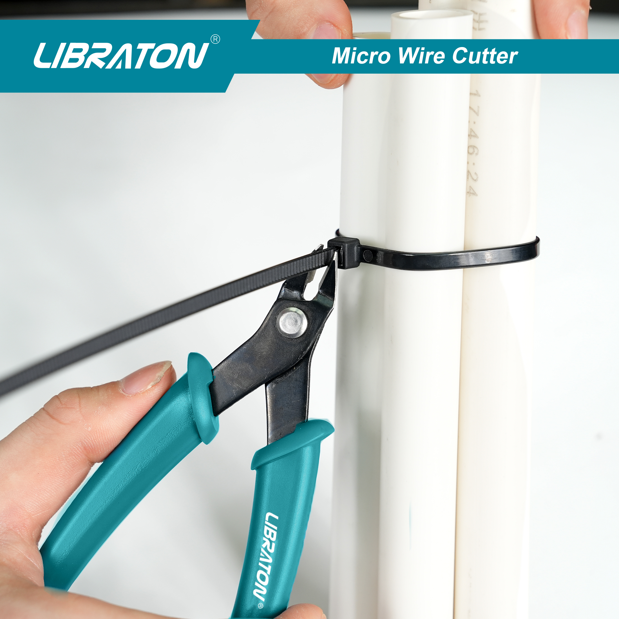LIBRATON Micro cortador de alambre de 5,12", mini cortadores al ras de precisión y alicates de corte limpio para electrónica, modelo, joyería, kits de modelos