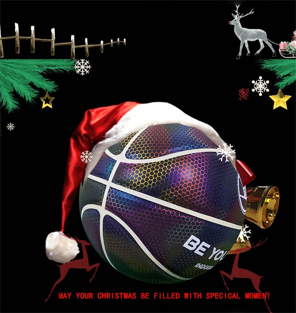 Basket-Ball réfléchissant brillant, nouvelle , taille 7, en PU, officiel, bon marché