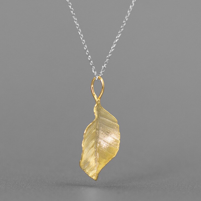 INATURE 925 Sterling Silver Necklaces & Pendants for Women Leaf Pendant Necklace Jewelry
