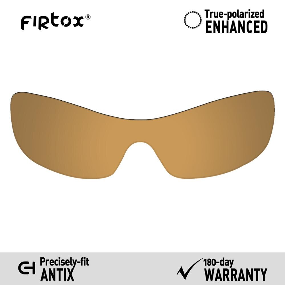Firtox True UV400 Polarized Lenses Replacement for-Oakley Antix Sunglasses (Compatiable Lens Only) - Multiple Colors: Bronze Golden