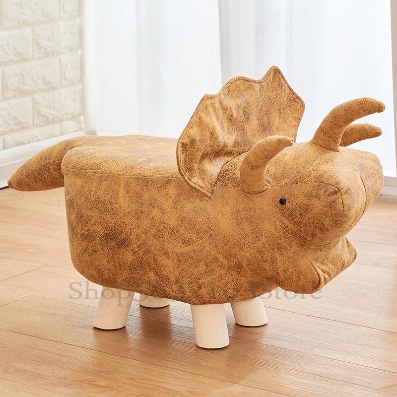 Massief Houten Kinderen Kruk Cartoon Dier Creatieve Kruk Olifant Sofa Bankje Voetenbankje Schoenen Bench: Model   11