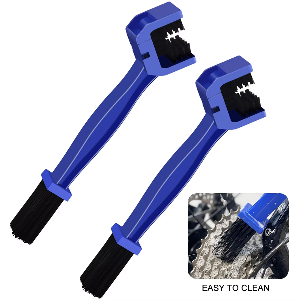 Spazzola per catena per moto e bicicletta Pulizia per bici Spazzola per pulizia catena Accessori Attrezzatura Pulizia auto Pelliccia a testa quadrata