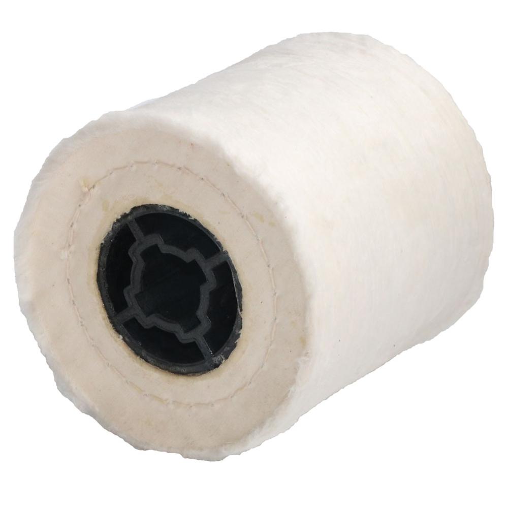 1PC Wool Felt Wire Drawing Polishing Wheel Cotton Burnishing Drum Wheel 100/120mm Buffing Wheel For Wire Drawing Machine