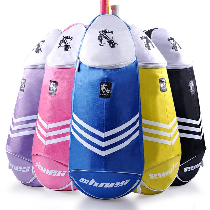 Mænd kvinder badmintonketchertasker rygsække skuldertasker små letvægts alle 3 bind 6 tasker dameketsjer sportstasker