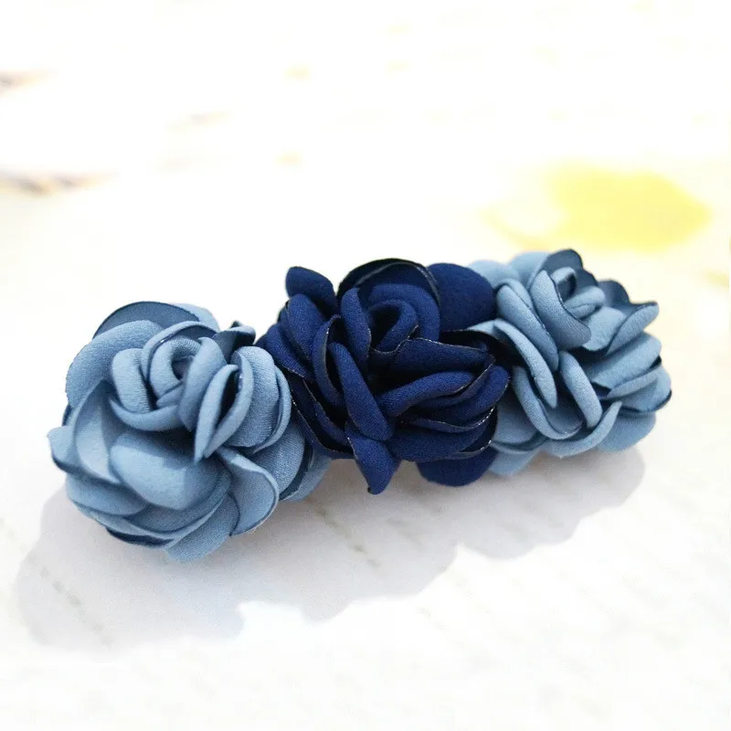 Haar Zubehör Korean Tiara Damen Es Blume Haarspangen Top Frühling Kreuz Clip Kopf Schmuck Frauen Braut Hochzeit Kopfschmuck: 5