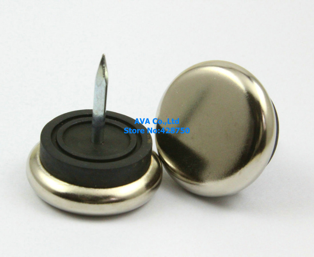 16 Pieces 27mm Metal Chair Feet Nail Glide Nail Furniture Feet Bottom Protect