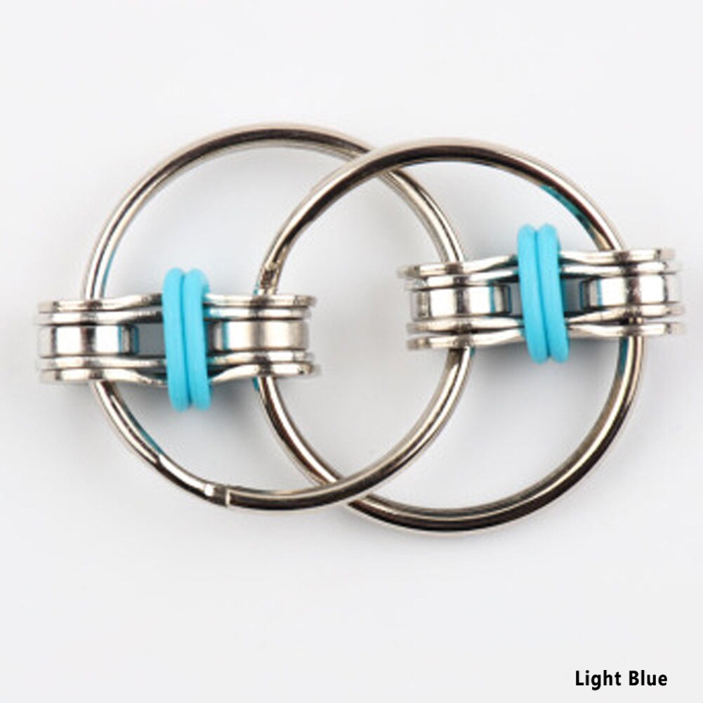 1 Uds. Cadena de juguete para niños Fidget toy Hands Spinner llavero juguetes para aliviar el estrés TDAH superior