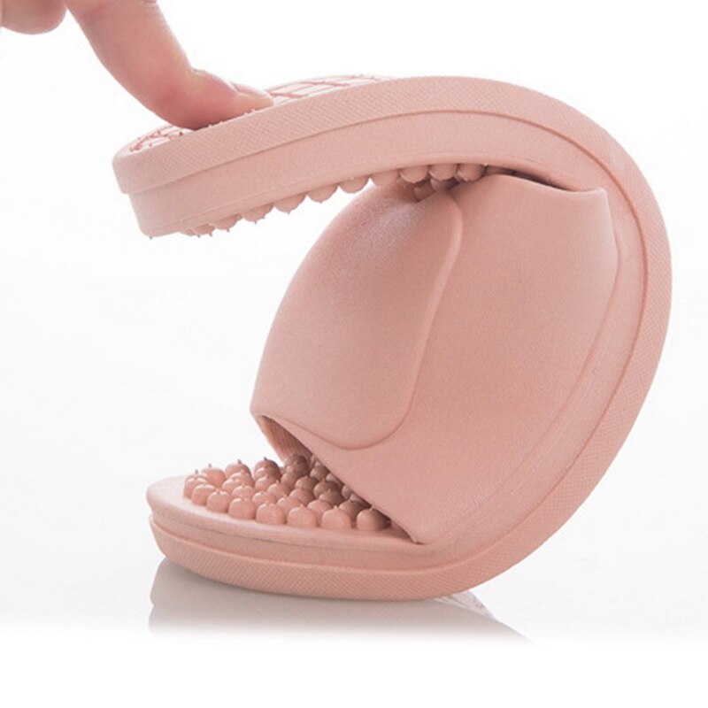 Massage Slippers Indoor Non-Slip Slippers Unisex Solid Zachte Bodem Paar Slippers Thuis Sandalen Mannen Massage Punt