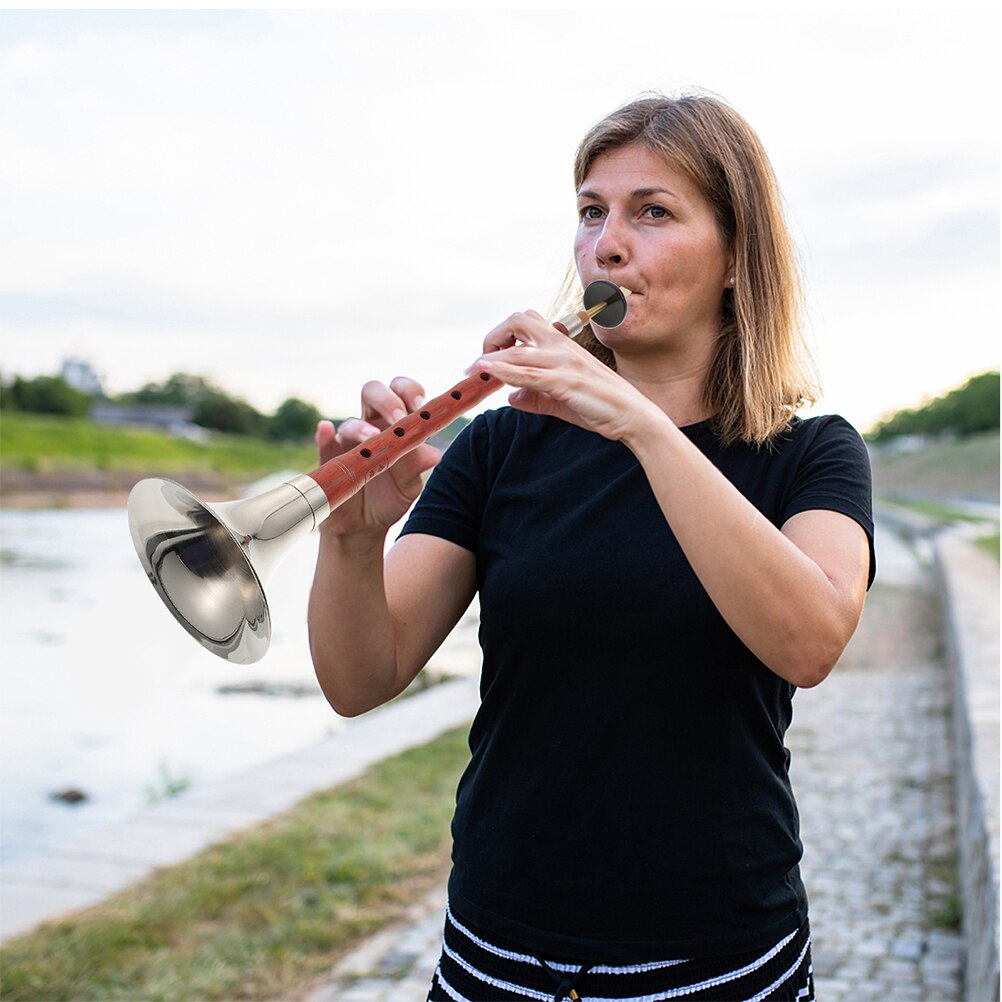 1 Set Chinese Instrument for Beginner A C D Key Suona Rosewood-made Suona Instrument Ethnic Wind Musical Instrument