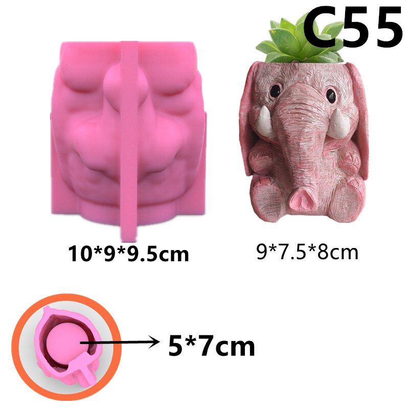 Devil Silicone Flower Pot Mold | Turtle Succulent Planter Mold For Cement, Resin & Plaster