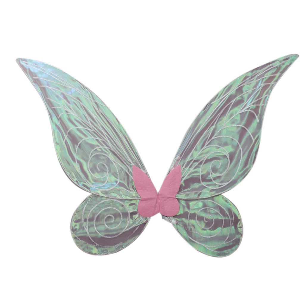 Voksne børn glitter farve skiftende sommerfugl fe vinger fancy kjole
