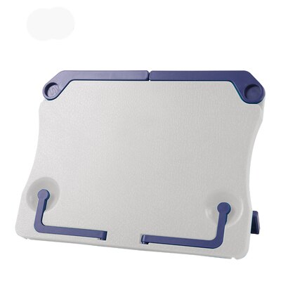 Bærbar bogstøtte stativ læsning bogstand bøger opskrift hylde foldbar holder arrangør til musik score opskrift tablet: Hvid