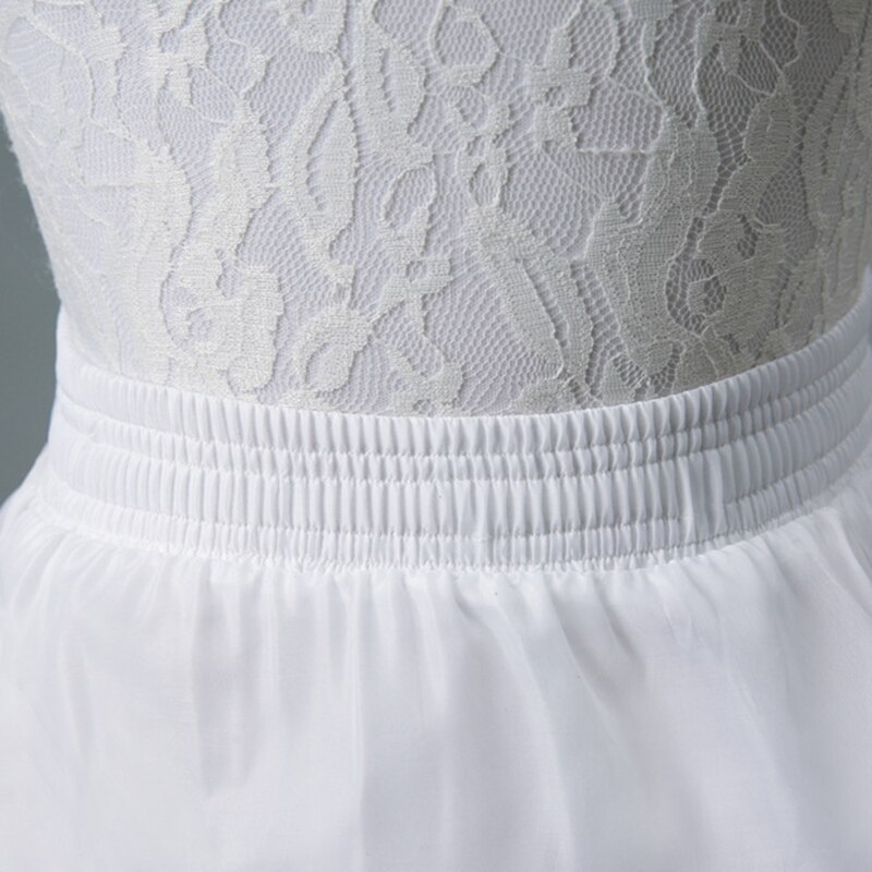 Top 1 cerceau jupons courts robes de fille de fleur taille élastique petites filles Crinoline accessoires de mariage
