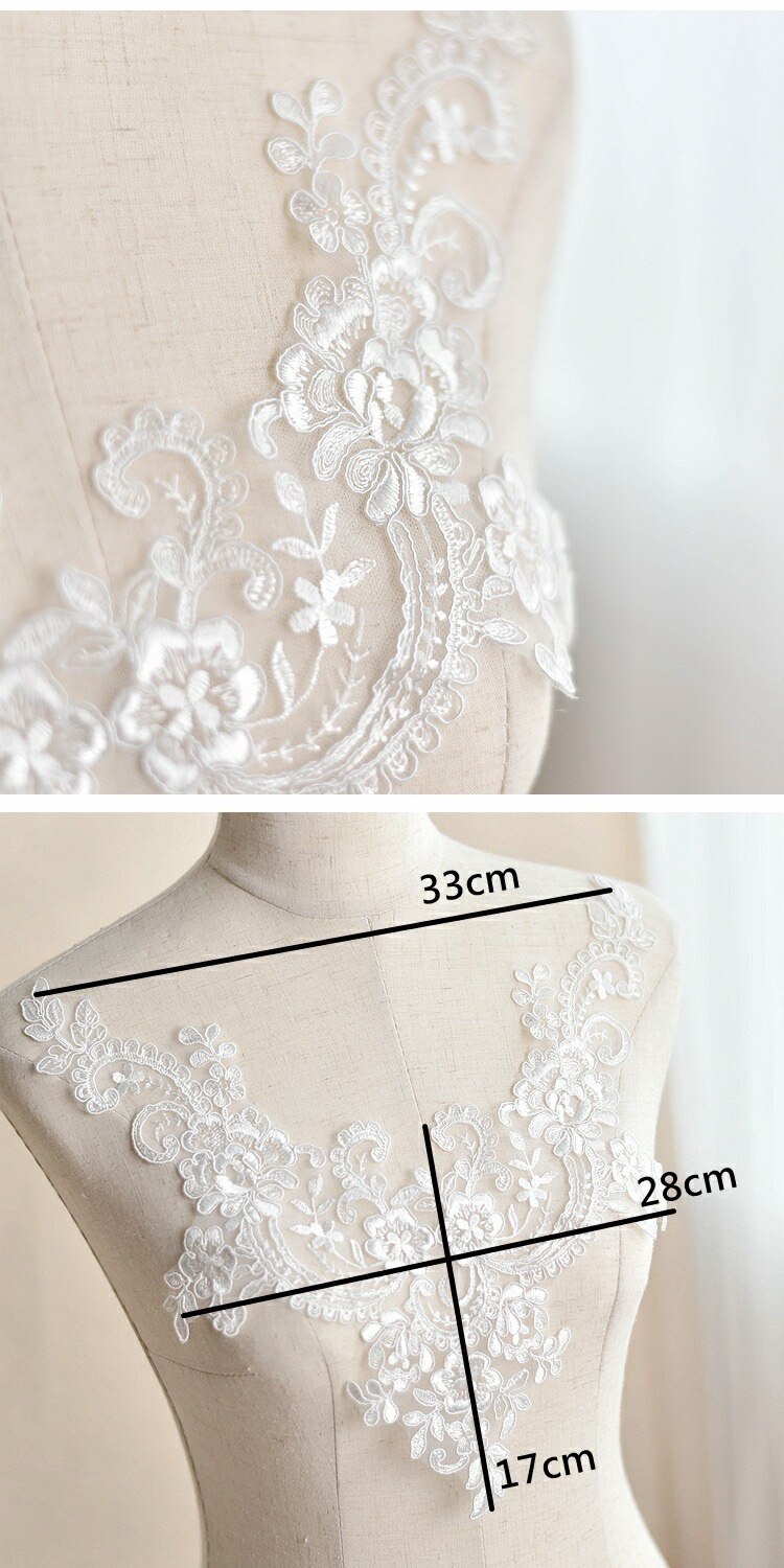 Kleur 3D Bloem Bead Rhinestone Mesh Gaas Borduurwerk Kant Jurk Doek Patch Patch Kleding Reparatie Trouwjurk Patch
