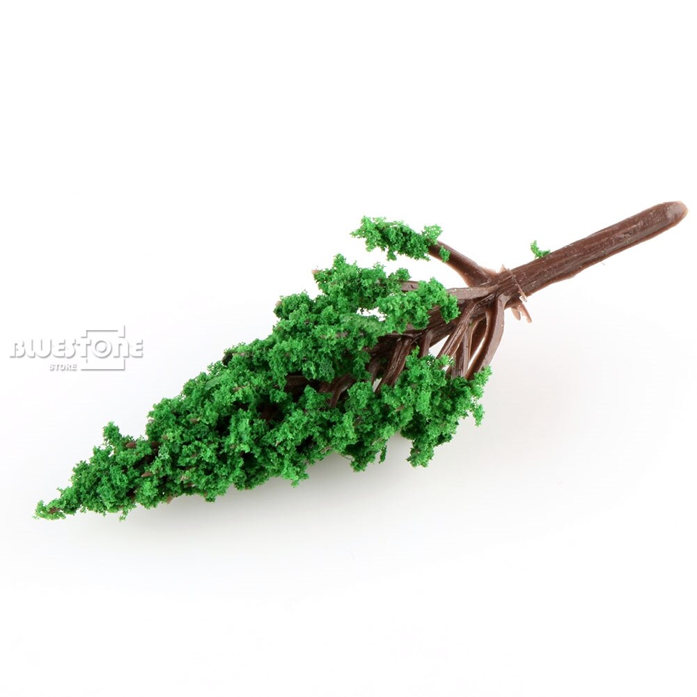 100 X Model Pine Trees Model Train Park Trees for N or Z Scale Snow Scenery 58mm