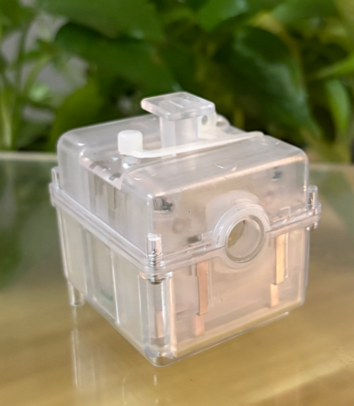 Wiederaufladbare Nebel-Blasenmaschine mit Typ-C-Anschluss und Rauchblasen für Partys, draussen, drinnen, DJ, Hochzeit, Fotografie, Kindergeschenk, Spielzeug: transparent