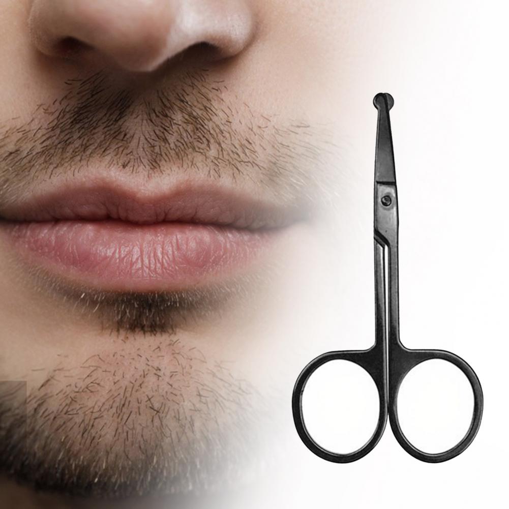 Nose Hair Scissors Safe Anti-rust Stainless Steel Eyebrows Nose Moustache Scissors Eyelash Scissors for