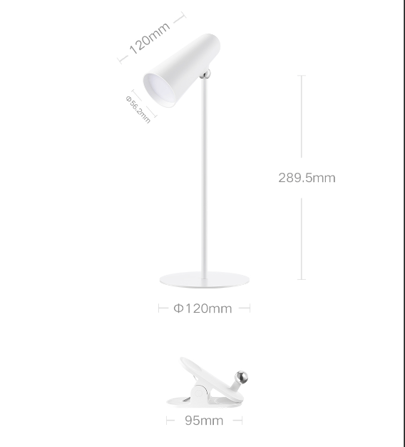 Xiaomi-Lampe de bureau LED aste de type C, lampe de lecture multifonctionnelle, veilleuse de chevet portable, bureau d'étude, 3 en 1, ata jia: Default Title