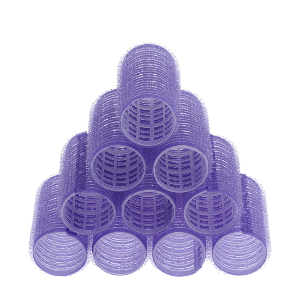 10Pcs/Pack Large Medium Small Hair Rollers Self Grip Styling Roller Self-Adhesive Roll Curler Beauty Tool Hairdressing Curlers