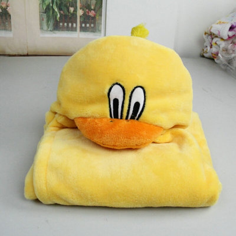0-2 Years Old Spring and Autumn Animal Shapes Pink KT / Coffee Cow / Panda / Frog / Yellow Duck Flannel Cloak Monolayer TRQ0214