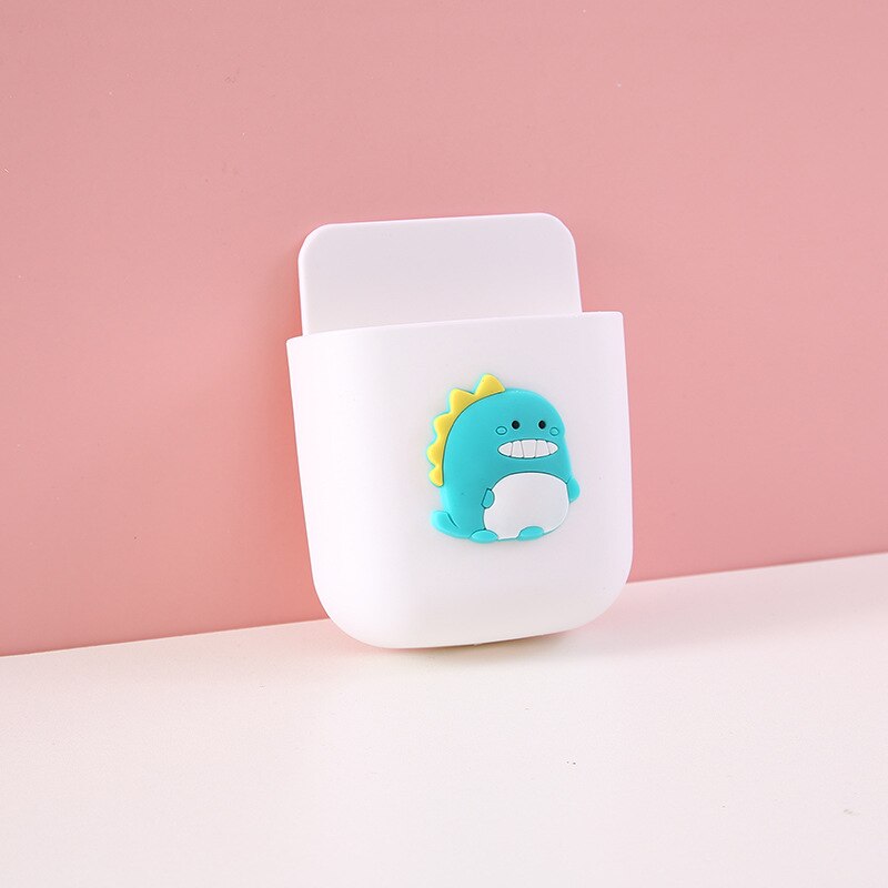 Cartoon Wall-mounted Mobile Phone Charging Box Remote Storage Box Bedside Phone Hanger Decoration Wall Holder for Stationery: 02