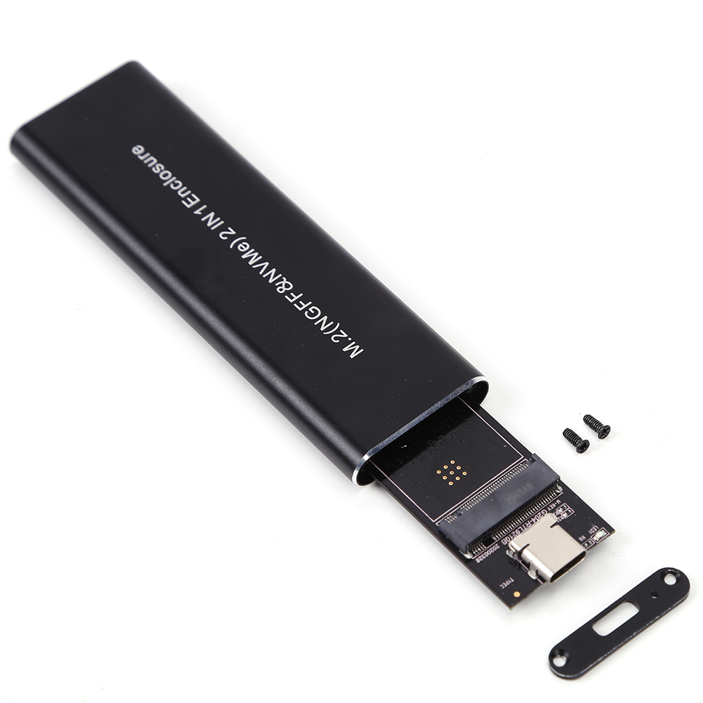GUDGA Ssd M2 Case NVME Enclosure M.2 to USB Type C 3.1 OTG Adapter Aluminum External hd case For NVME PCIE NGFF SATA M/B Key SSD