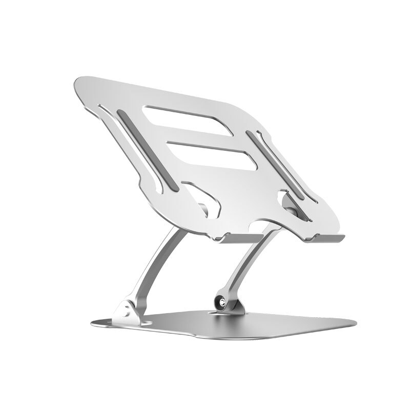 Aluminum Alloy Adjustable Laptop Stand Folding Portable for Notebook MacBook Computer Bracket Lifting Cooling Holder Non-slip: U1 Silver