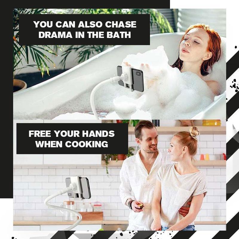 Gooseneck Bed Phone Holder Lazy Flexible Mount Holder Mobile Phone Camera Selfie Stand Monopod Support Photo Remote Control