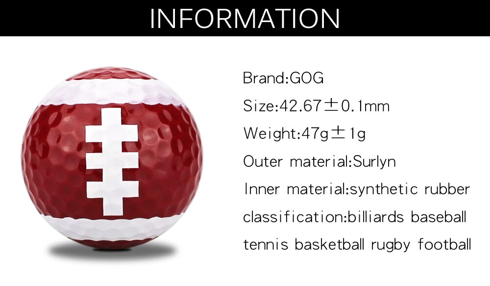 6pcs / bag Golf Balls Novelty Sports Practice Golf balls Two layers Golf Practice balls Golf balls