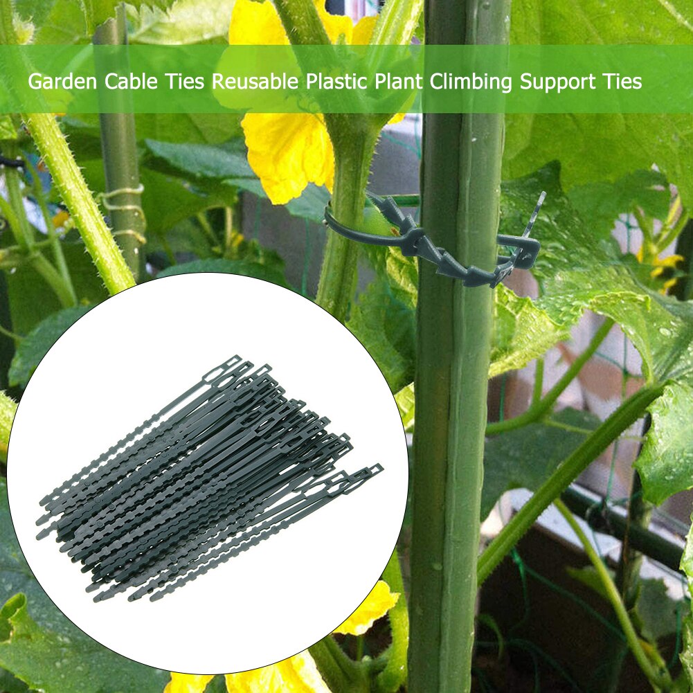 50PCS Tree Ties Adjustable Plant Ties Garden Ties Flexible Plant Cable Ties For Supporting Rose Shrub Plants Greenhouses Huerto