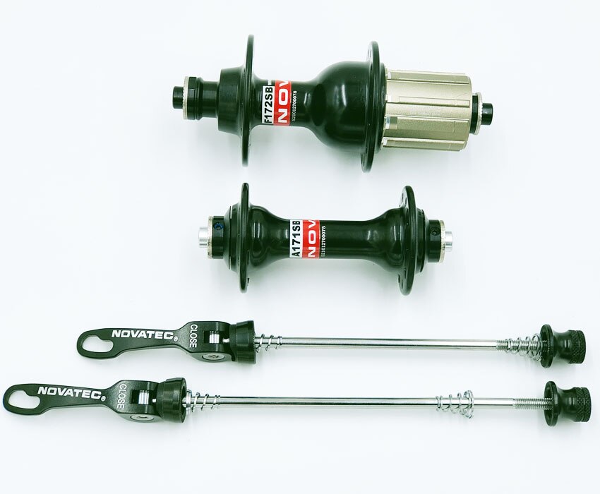 Novatec Hub A171SB/F172SB Road Fiets Hub Voor 20H/Achter 24H Quick Release Fiets Freehub Disc 4 Lager Gebruikt Voor 8-9-10-11-12v