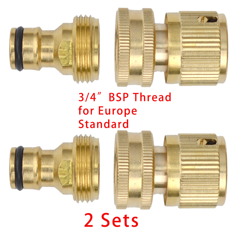 Garden Hose Splitter Heavy Duty Connector Brass Garden Hose Adapter Hose Bib Splitter Water Hose Splitter Hose Spigot Connectors: Yellow