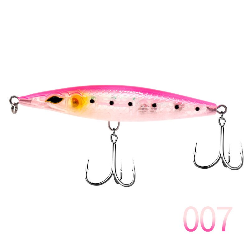 Leurre de pêche pour poissons de mer 90/110/130 mm,appâts flottants de type Wobbler, Topwater, 117, DT3002,: 007 / 110mm 16.5g