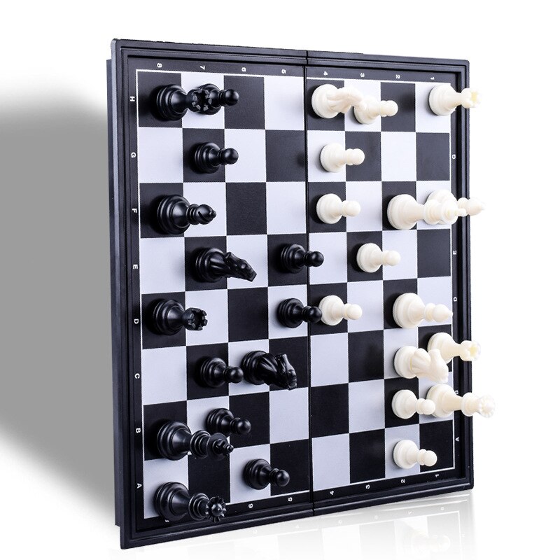 Opvouwbare internationale schaakset magnetische backgammon damset bordspel road schaakstukken collectie draagbaar bordspel
