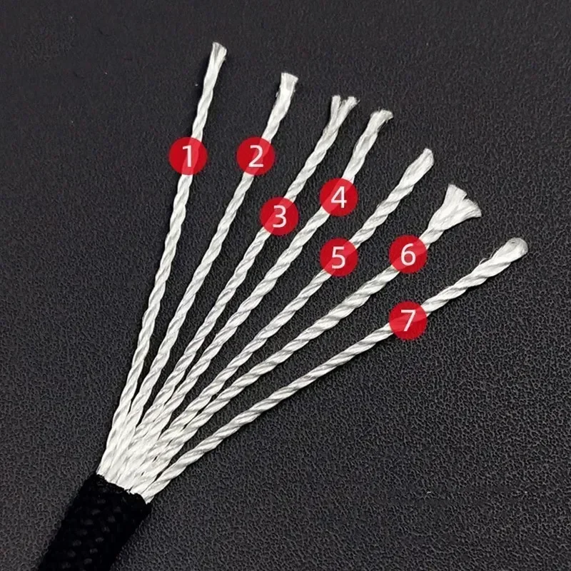 Cuerda Paracord de 7 núcleos 550, 3 8 16 M de diámetro, 4mm para acampar al aire libre, cordón de supervivencia, cuerda de paracaídas, accesorios para tienda de senderismo