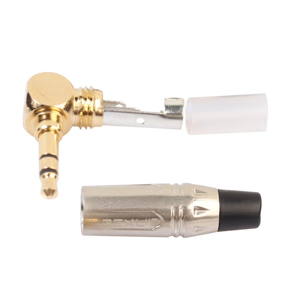 Adaptateur de convertisseur Audio, prise Jack stéréo de Type L de 3.5mm, Angle droit de 90 degrés, connecteur à souder pour casque MP3