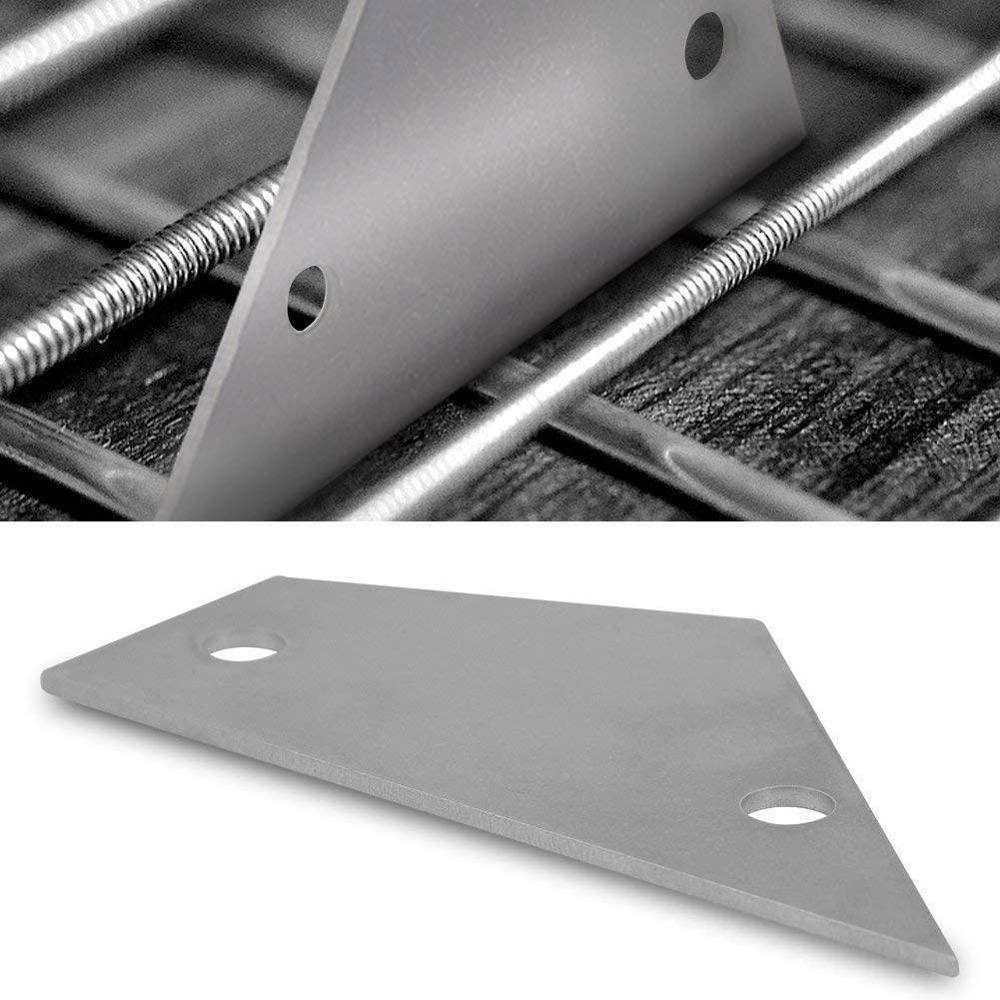 Folk bass leveling leveling ruler stainless steel two-hole measuring fingerboard ruler uneven guitar fret triangle height J6P2