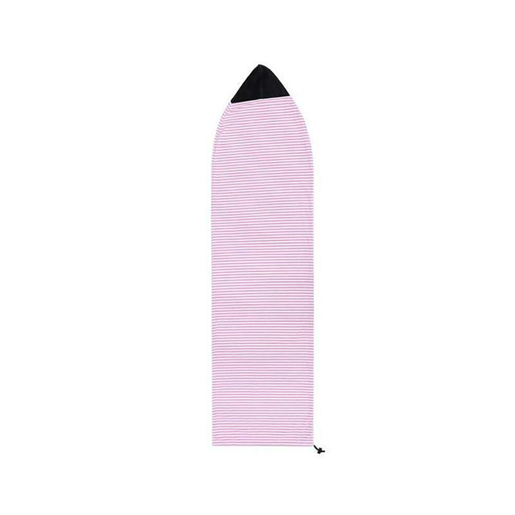 Shortboard Surfboard Cover Stretch Drawstring Protective Bag Soft Quick Dry Storage Surfing Lightweight Accessories Anti Scratch: Pink 200x50cm