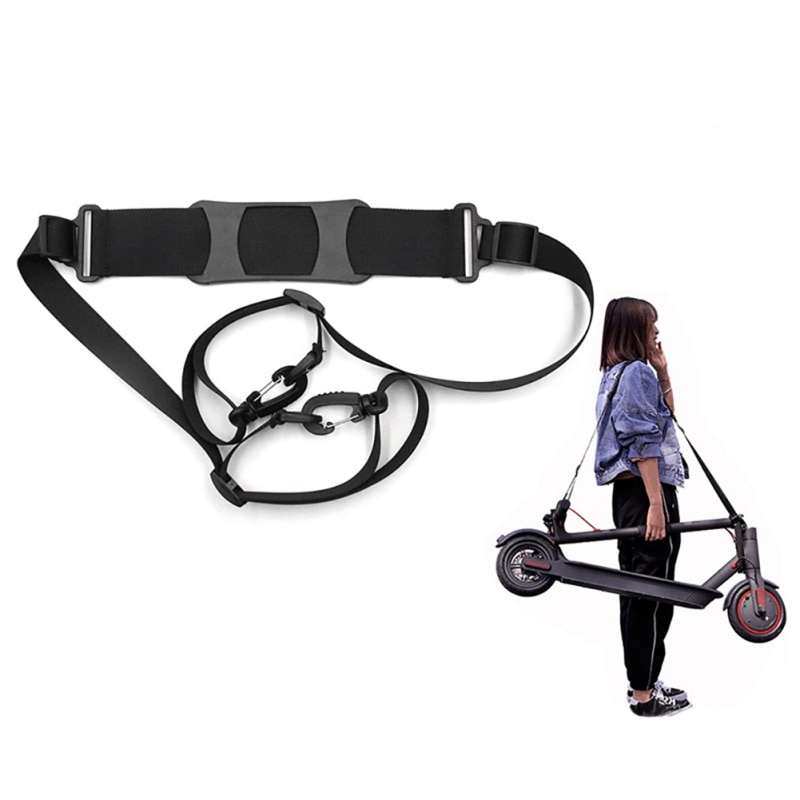 Scooter portátil ombro skate mão transportando alça correias cinto ajustável webbing para m365 scooter bicicletas dobráveis