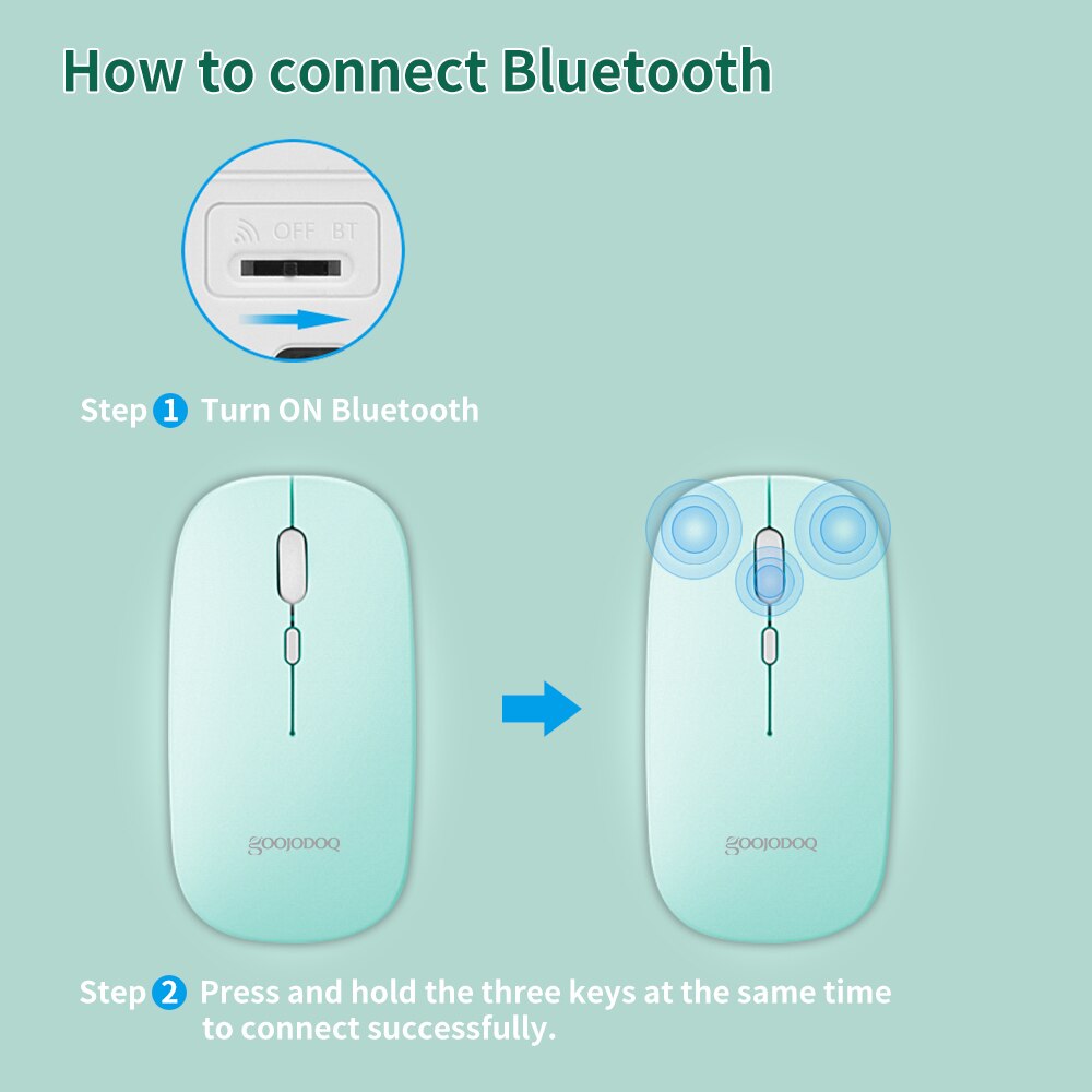 Teclado y ratón inalámbricos con Bluetooth, Combo de Teclado para iPad, Xiaomi, Samsung, Huawei, tableta Android, IOS y Windows