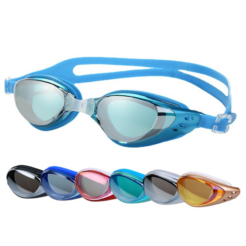 Placage myopie lunettes de natation étanche Anti-buée UV bouclier lunettes piscine Sports nautiques lunettes pour hommes femmes
