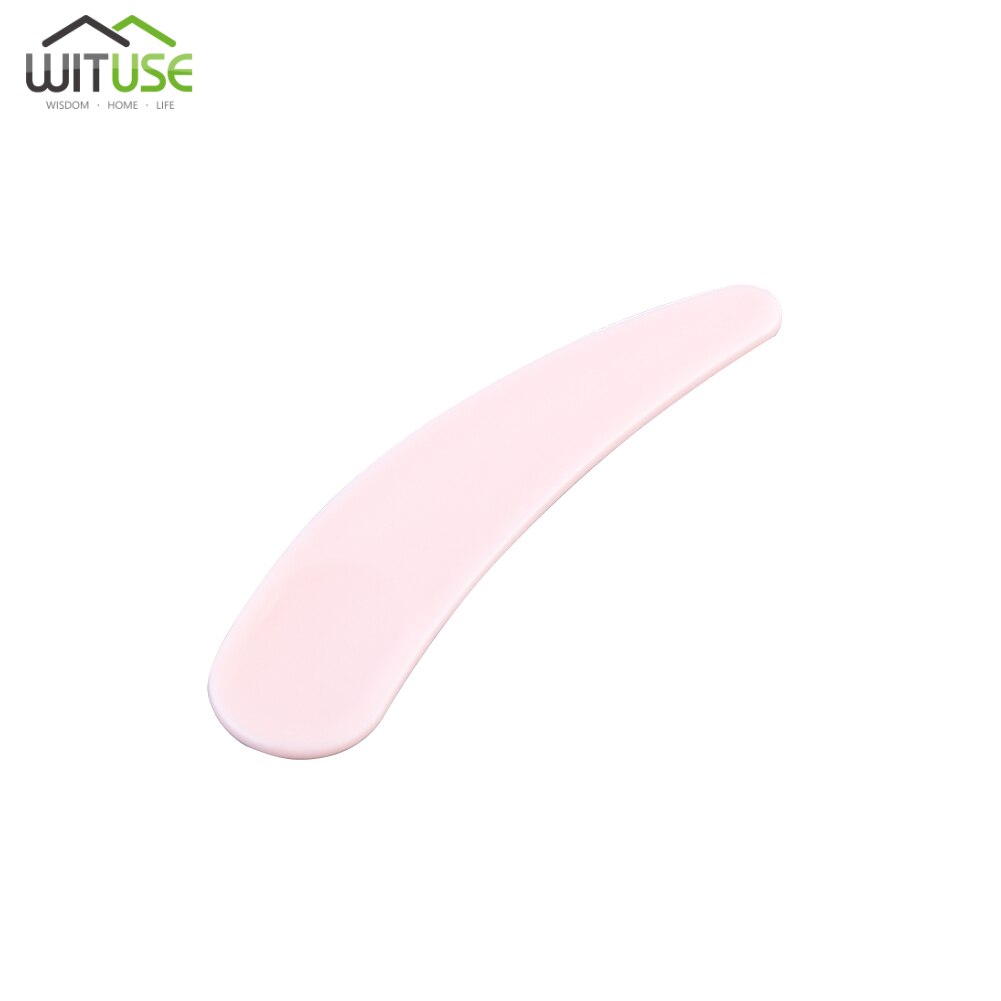 Neue 10/20/50 teile/satz Mini Kosmetik Spatel Scoop Einweg Maske Weiß Rosa Lila Schwarz Kunststoff Löffel machen-hoch maquillage Werkzeuge: Rosa / 50 Stücke