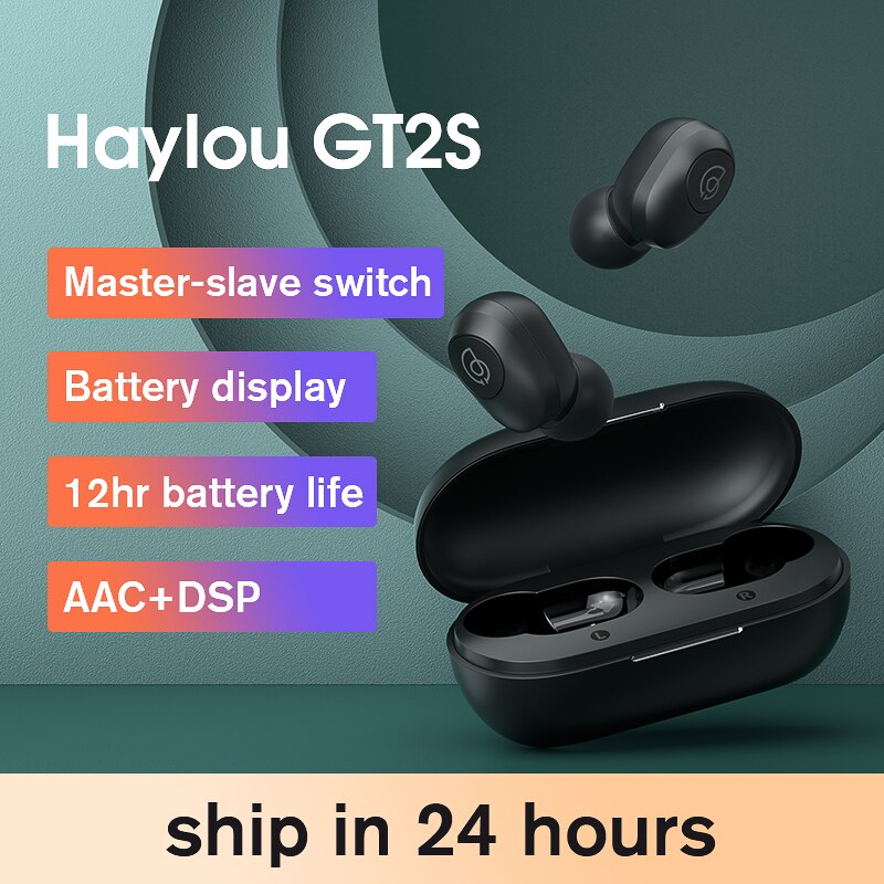 Haylou GT1/GT1 PRO/GT2S/T15 kablosuz Bluetooth kulaklık, HD stereo ses TWS kablosuz kulaklıklar, düşük gecikme oyun kulaklığı: GT2S