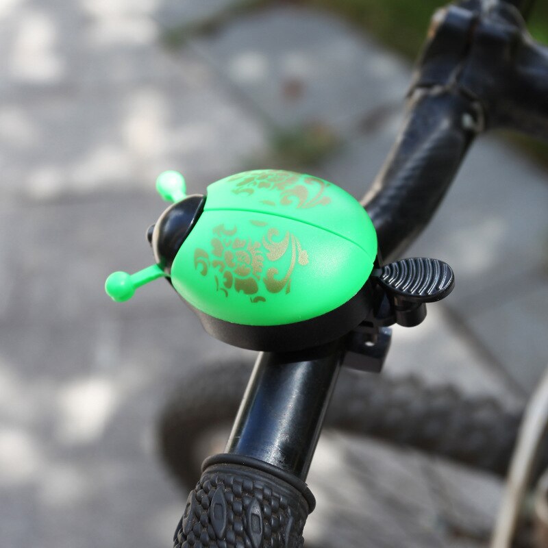 Belle cloche de vélo alarme corne bicyclette coccinelle cloche Mini coccinelle alarme vélo guidon corne cyclisme sécurité accessoires cloche anneau: colour 2