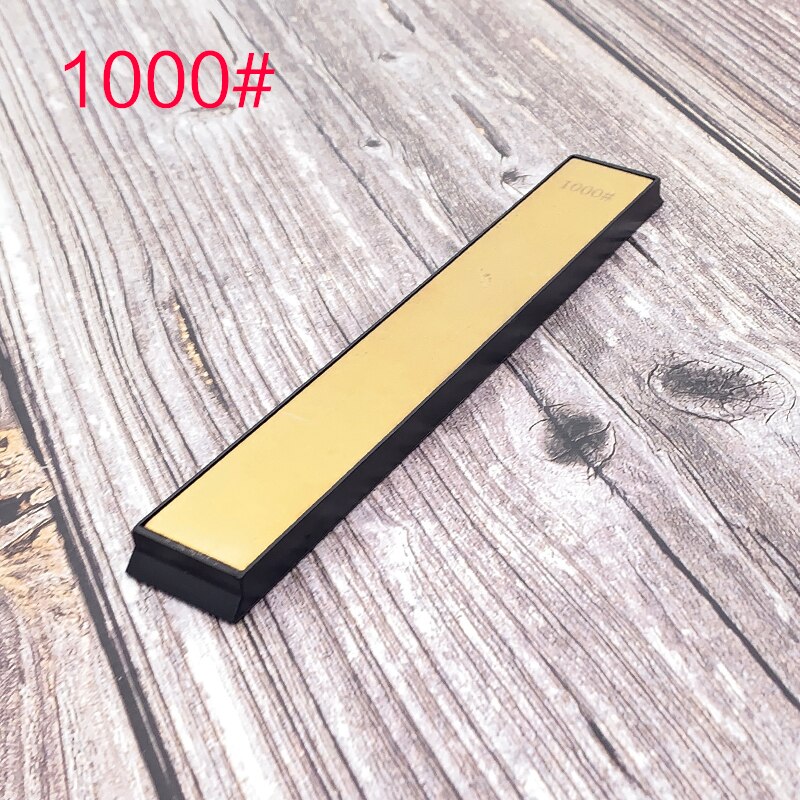 Diamant doré bru pierre de mise en forme angle fixe tranchant ener pierre de rodage couteau de cuisine bord d'apex la lame est tranchante: 1000 Grit