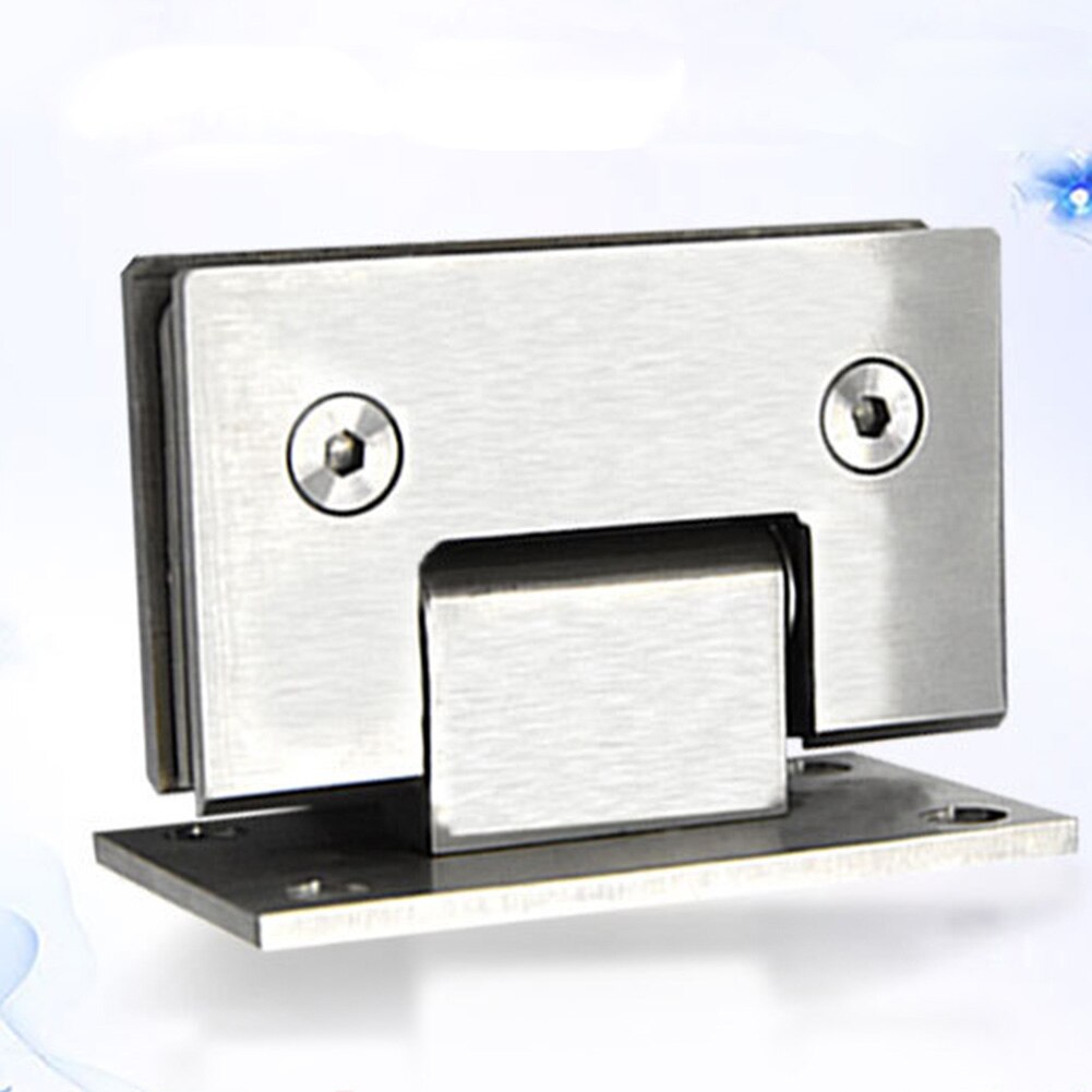 Glass Clip Door Clamp Frameless Durable Shower Door Clamp Door Fittings Glass Bracket 90 Degree Stainless Steel Chrome Clip