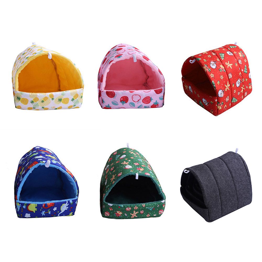 Hamster Huis Cavia Kleine Dier Slapen Bed Winter Warm Mat Nest Pluche Hamster Huis Cave Kleine Huisdieren Levert